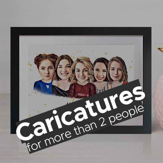 Caricatures For More Than 2 People