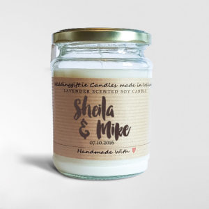 Personalised 11oz Soy Wedding Candle
