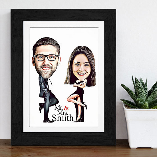 Mr and Mrs Caricature