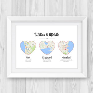 3 Hearts Engagement Gift