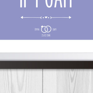 How Long Will I Love You - Personalised Print