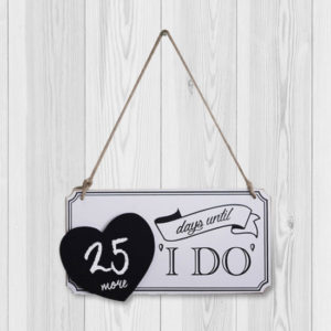 On One Knee, Mounted Frame & Chalkboard Countdown (Copy)