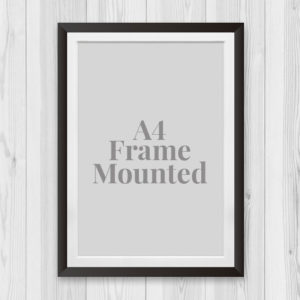Names in Heart, Mounted Frame & Chalkboard Countdown