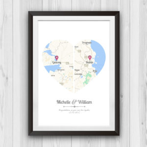 2 hearts wedding gift