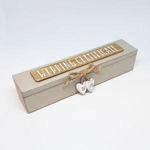 Wooden Wedding Certificate Holder