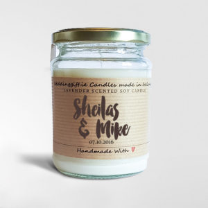Personalised 11oz Soy Wedding Candle