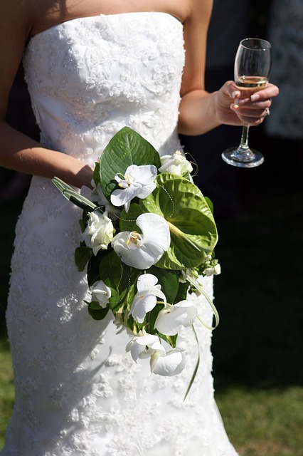 bride drinking