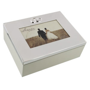 Wedding Keepsake Box With Wedding Rings