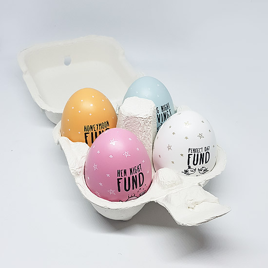 Eggcellent Set of 4 Savings Pots - Novelty Gift - Image 2