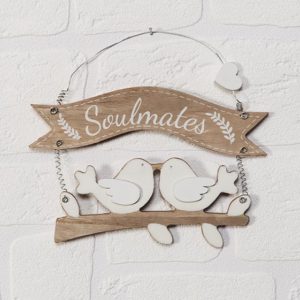 Two Birds “Soulmates” MDF Plaque