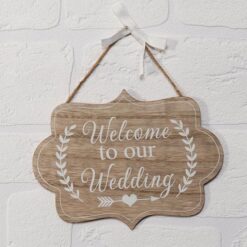 Welcome To Our Wedding MDF Plaque