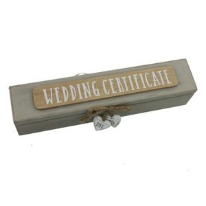Wooden Wedding Certificate Holder
