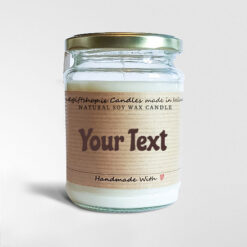 Add Your Own Text Soy Candle