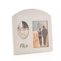 Double Photo Frame - 25th Year Anniversary