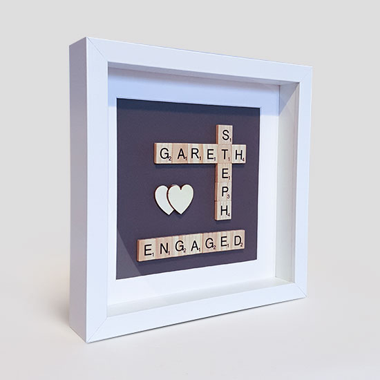 3 Word Scrabble Gift Scrabble Gift Personalised Scrabble Gift