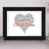 Names In Heart Engagement Gift