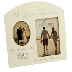 Double Photo Frame - 25 Year Anniversary