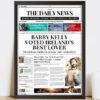 Irelands Best Lover Spoof Newspaper 1