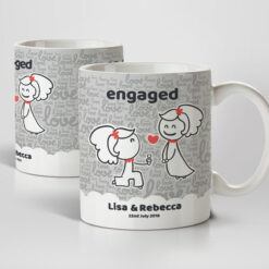 2 Gals Engagement Mugs