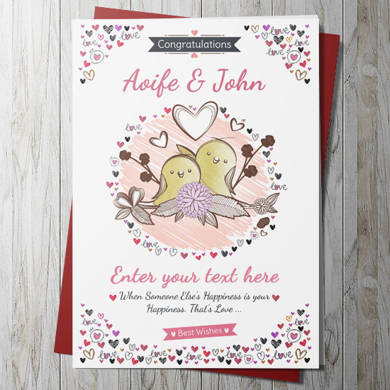 Love Birds Card (Personalise)