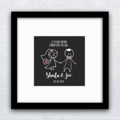 Mr & Mrs Anniversary Gift in Box Frame