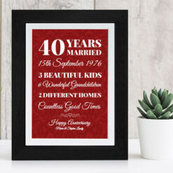 Our Marriage Story (Any Year Can Be Added)