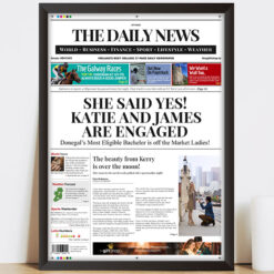 Spoof Daily News Cover Print Engagement Gift