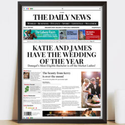 Spoof Daily News Cover Wedding Print