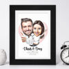 The Happy Couple Caricature