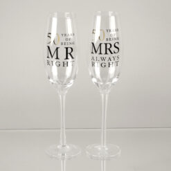 Anniversary Glasses & Flutes