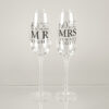 60 Years of Mr Right & Mrs Always Right Champagne Flutes Set of Two
