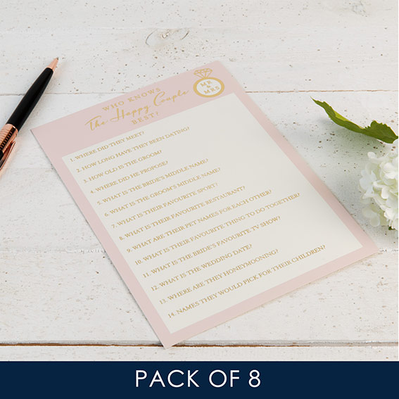 Who Knows The Happy Couple Best Party Game