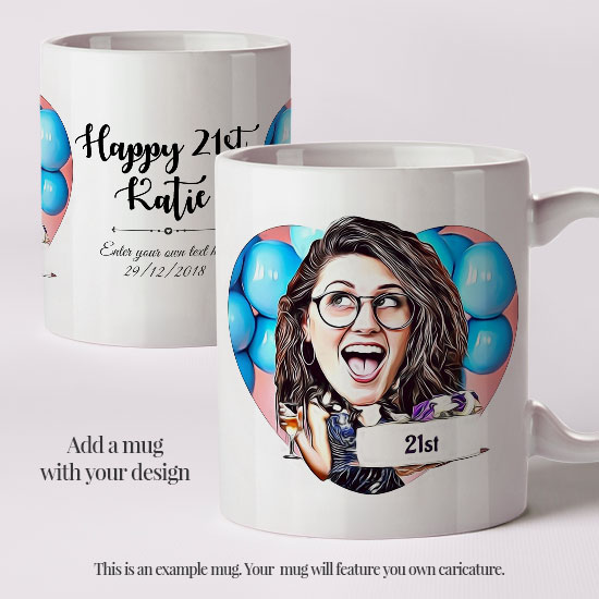 Birthday Caricature For Her