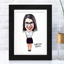 Caricature For Her - Dressed Smart