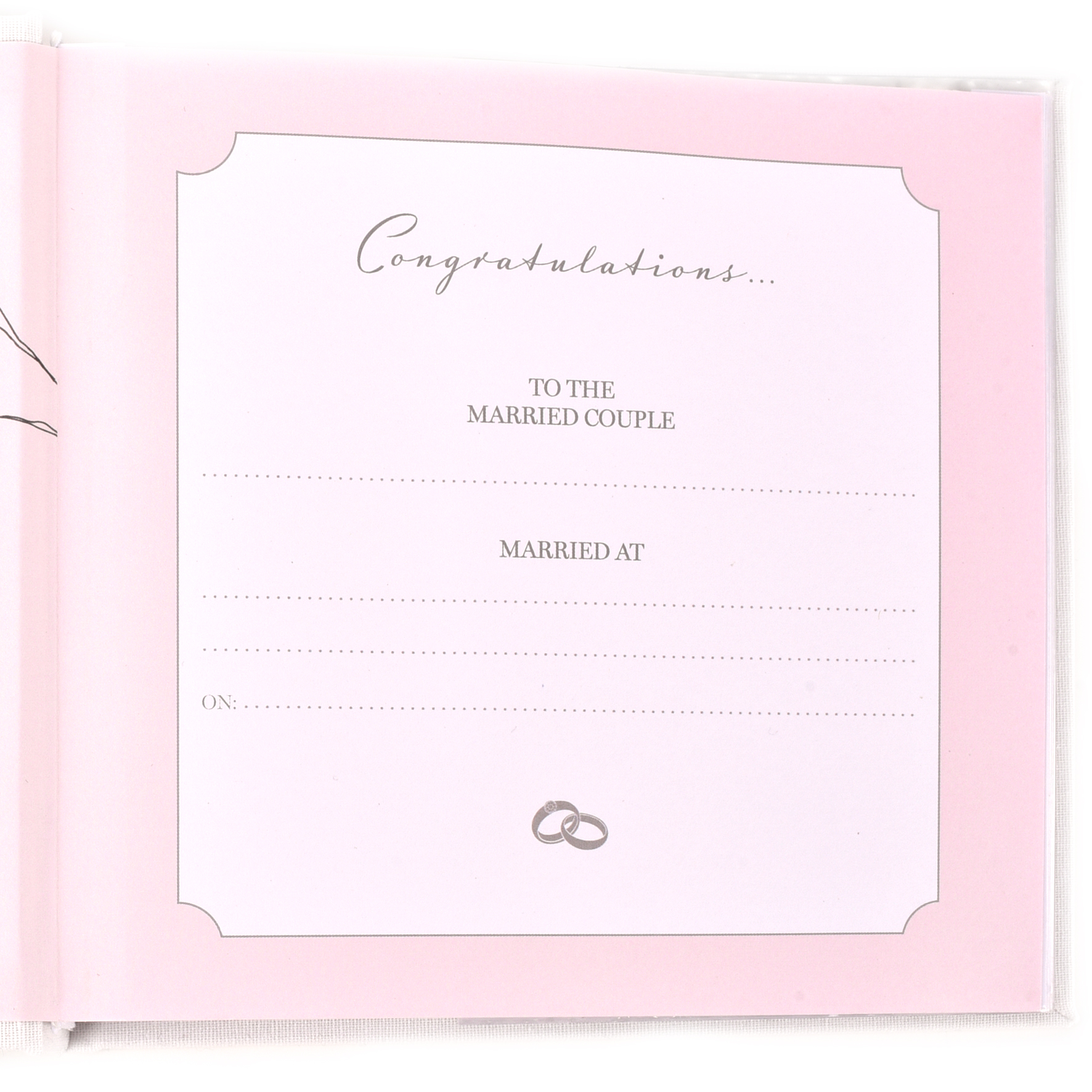 Luxurious Faux Suede Wedding Day Photo Album 6 x 4 - Image 2