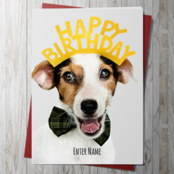 Adorable Jack Russell Birthday Card