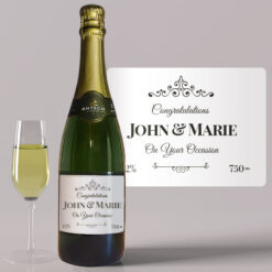 Champagne Labels (Personalise) & Wine