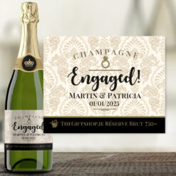 Personalised Engaged! Champagne
