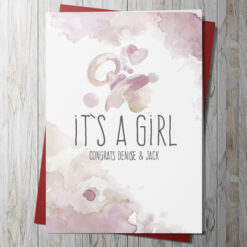It's A Girl (Personalise)