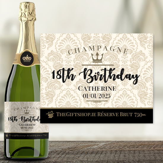 Personalised Birthday Champagne Bottle