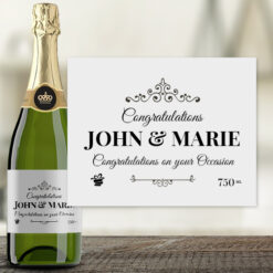 Personalised Celebratory Champagne Bottle