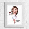 Party Girl Caricature