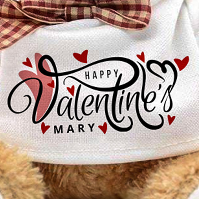 Happy Valentine's Day Teddy Bear (Personalise) - Image 2