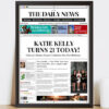 Spoof Daily News Cover Birthday Edition (For Her)