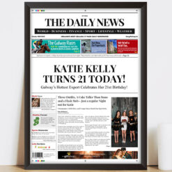 Spoof Daily News Cover Birthday Edition (For Her)