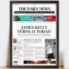 Spoof Daily News Cover Birthday Edition (For Him)