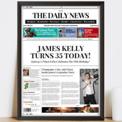 Spoof Daily News Cover Birthday Edition (For Him)