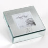 70th Birthday Glitter Mirror Trinket Box