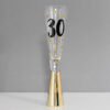 30th Prosecco Glass With Metallic Gold