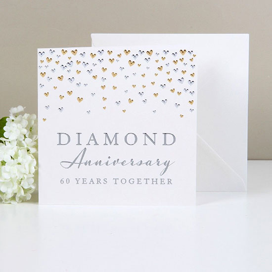 60 Years Together Diamond Anniversary Card